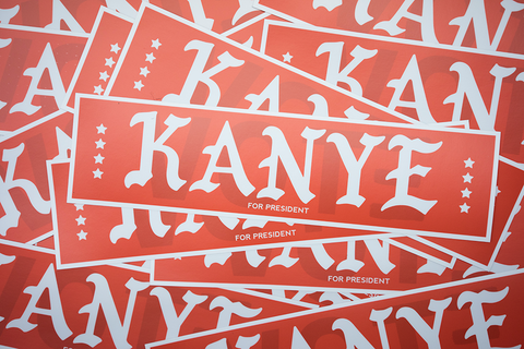 Vote Kanye Bumper Sticker